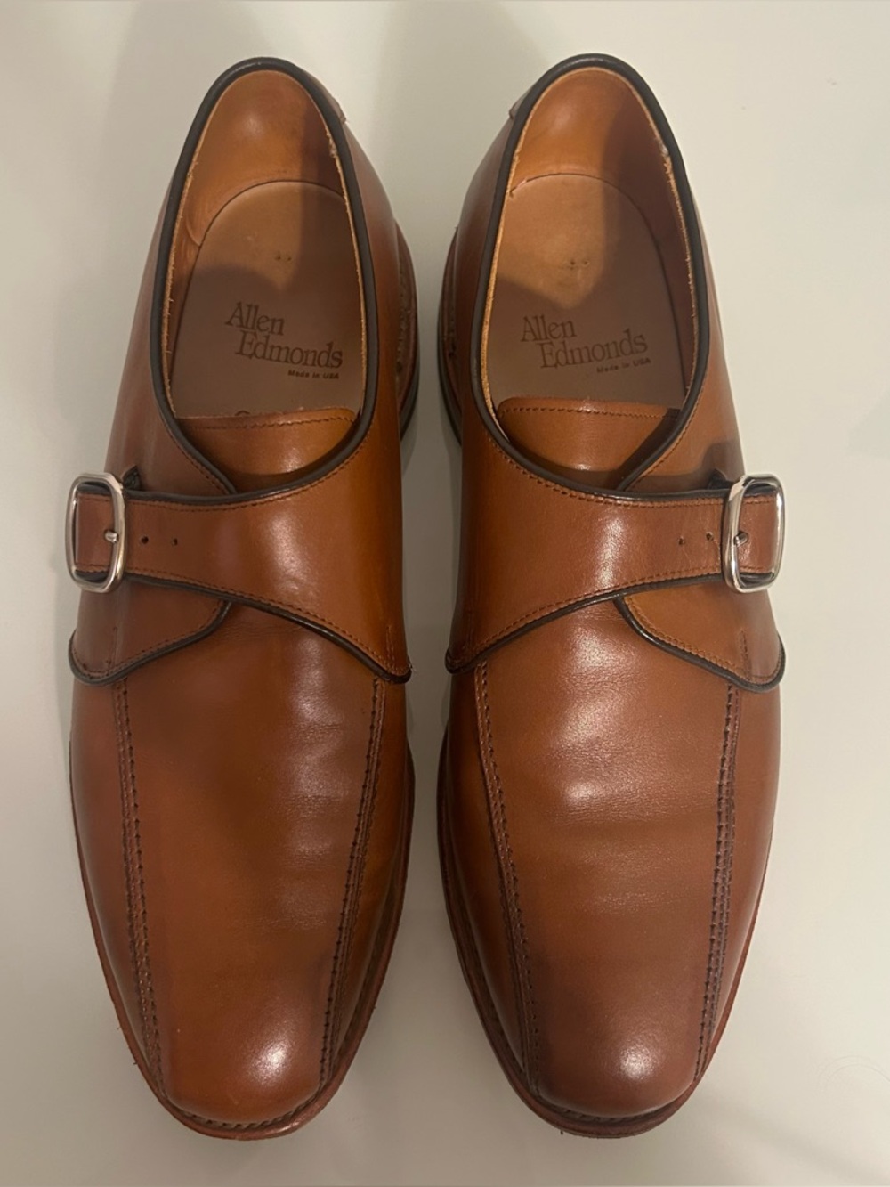 Allen Edmonds Concord Monk Strap Dress Shoes Men's Size 9 D - Picture 5 of 12